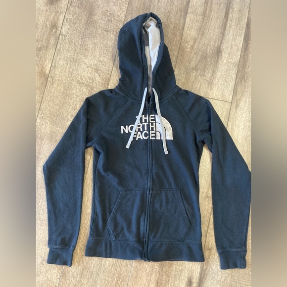 The North Face Black Full-Zip Logo Hoodie - Picture 1 of 3